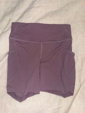 lululemon athletica Mauve Purple High-Rise Bike Shorts with Side Pockets